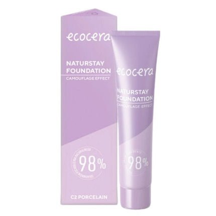 Naturstay Natural Concealing Foundation C2 Porcelain 30ml - Maison des fragrances