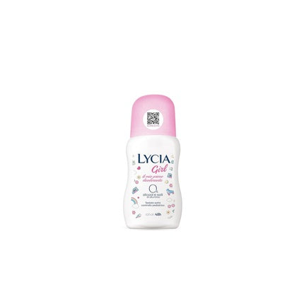 Lycia Deodorant Roll on Girl for Girls, Dermatologically Tested under Pediatric Supervision 50ml Lycia