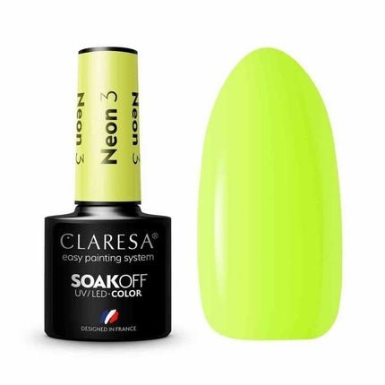 Neon UV Nail Polish 5ml Claresa - Pack of 3 - Maison des fragrances