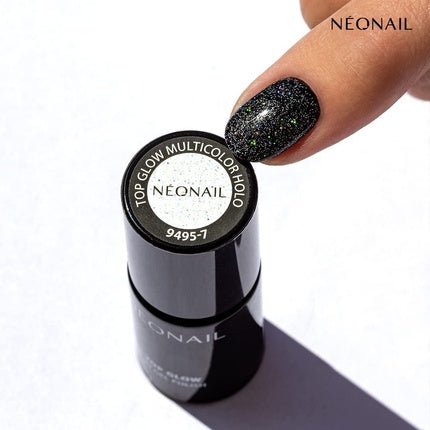 Neonail Top Glow Hybrid Top Multicolor Holo 7.2ml - Maison des fragrances