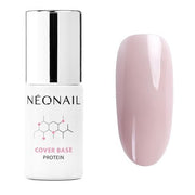NEONAIL UV Nail Polish Base Coat Gel UV Cover Base Protein Sand Nude 7.2ml - Maison des fragrances