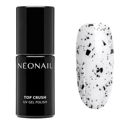 NEONAIL UV Nail Polish Top Coat Gel UV Top Crush Black Gloss 7.2ml - Maison des fragrances