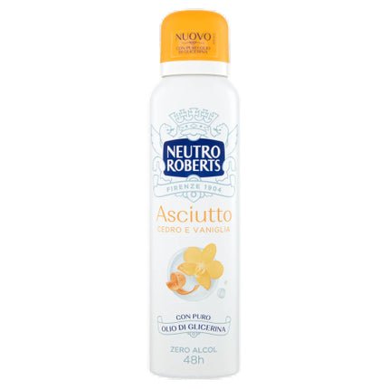 Neutro Roberts Deodorant Dry Cedar & Vanilla Déodorant (Déo) Mixte 150ml - Maison des fragrances