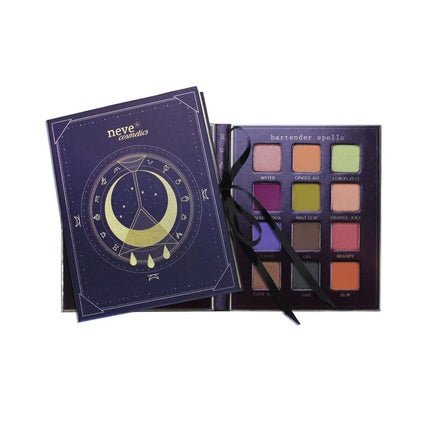 Neve Cosmetics ArtDiary Palette 12 Eyeshadows for Endless Chromatic Cocktails Bartender Spells Palette - Maison des fragrances