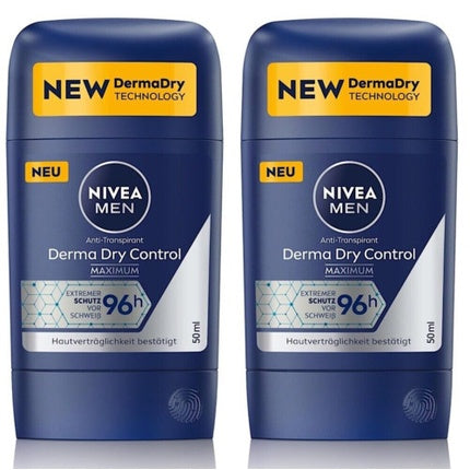 Nivea Men Derma Dry Control Deo Stick Antiperspirant 96h Protection 50ml Nivea