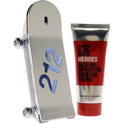 Carolina Herrera 212 Heroes 2 Piece Gift Set: - Body Wash Eau de Toilette 90ml Unisexe