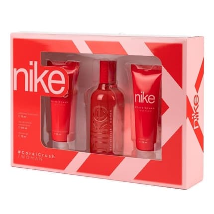 Nike Woman Coral Crush With Body Lotion And Shower Gel Eau de Toilette Femme 75 ml - Maison des fragrances