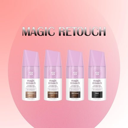 Nishlady Magic Retouch Sprays for Women Black 100ml Instant Root Concealer Spray - Maison des fragrances