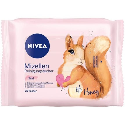 Nivea 3 in 1 Micellar Cleansing Wipes Gentle and Make - Up Wipes Moisturize and Protection - Maison des fragrances