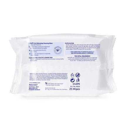NIVEA 3 in 1 Refreshing Cleansing Wipes - Maison des fragrances