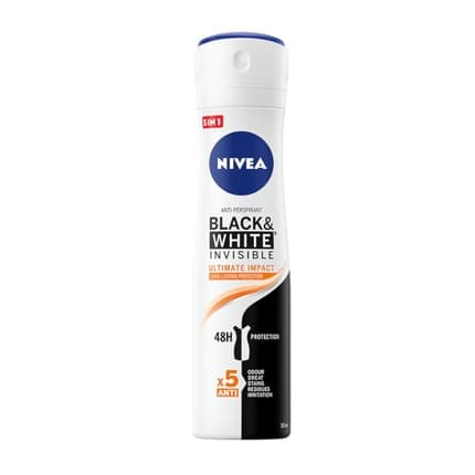 Nivea Black & White Invisible Ultimate Impact Female Antiperspirant Déodorant (Déo) Mixte 150ml - Maison des fragrances