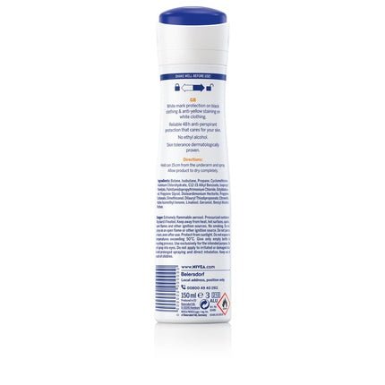 Nivea Black & White Invisible Ultimate Impact Female Antiperspirant Déodorant (Déo) Mixte 150ml - Maison des fragrances
