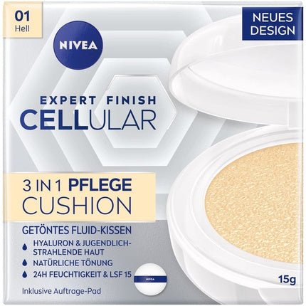 Nivea Cellular Expert Finish 3in1 Care Cushion for Light Skin Tones 15g - Maison des fragrances