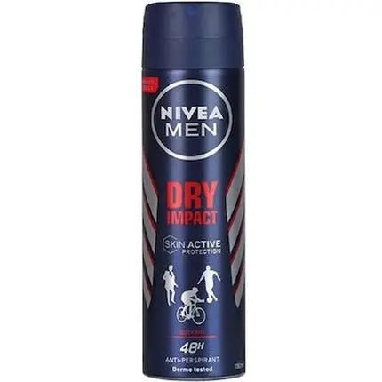 Nivea Dry Impact Body - Long-Lasting Protection Déodorant (Déo) Homme 150ml - Maison des fragrances