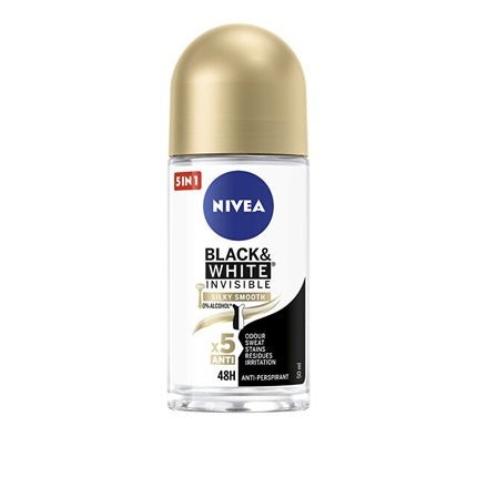 Nivea Invisible Black & White Silk And Smooth Antiperspirant Déodorant (Déo) Mixte 50ml - Maison des fragrances