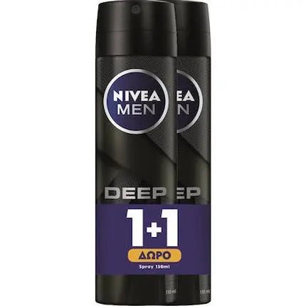 Nivea Men Promo Deep Deodorant Anti Perspirant - 2x150ml - Maison des fragrances