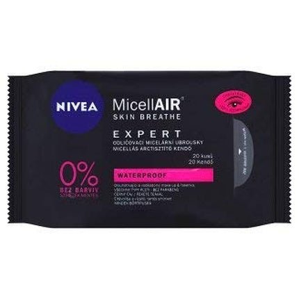 Nivea MicellAir Expert Waterproof Makeup Remover Wipes for Face and Eyes - Maison des fragrances