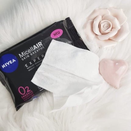 Nivea MicellAir Expert Waterproof Makeup Remover Wipes for Face and Eyes - Maison des fragrances
