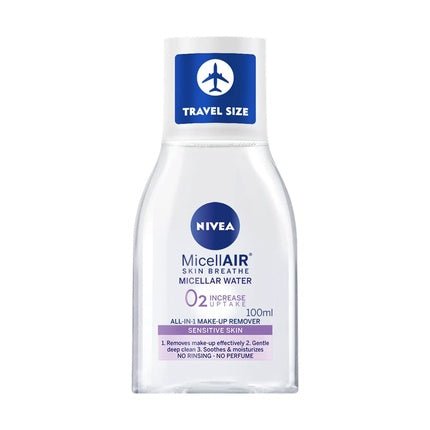 Nivea Micellair Skin Breathe Micellar Make - up Remover Water Travel Size 100ml - Maison des fragrances