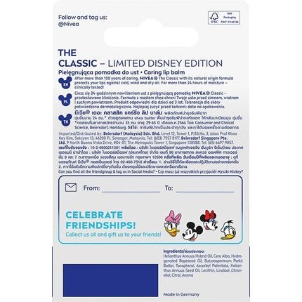 NIVEA Mickey Mouse Disney Edition Care Lipstick 4.8g - Maison des fragrances