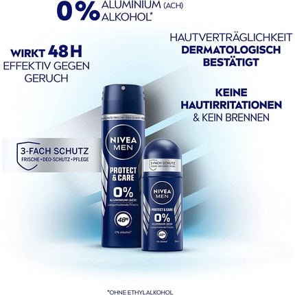 Nivea Nivea Bodyspray Protect Care Déodorant (Déo) Homme 150ml - Maison des fragrances