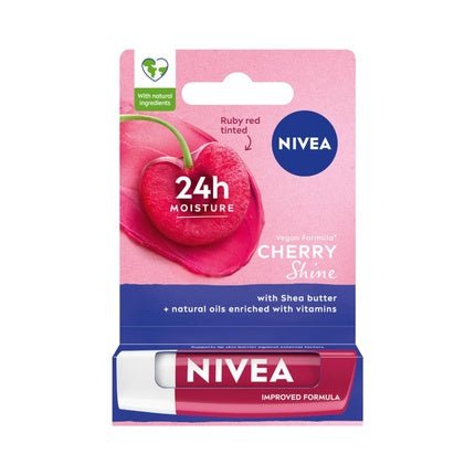NIVEA Nourishing Lipstick Cherry Shine 4.8g - Maison des fragrances