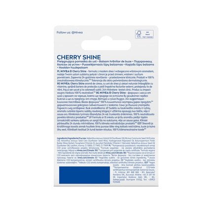 NIVEA Nourishing Lipstick Cherry Shine 4.8g - Maison des fragrances