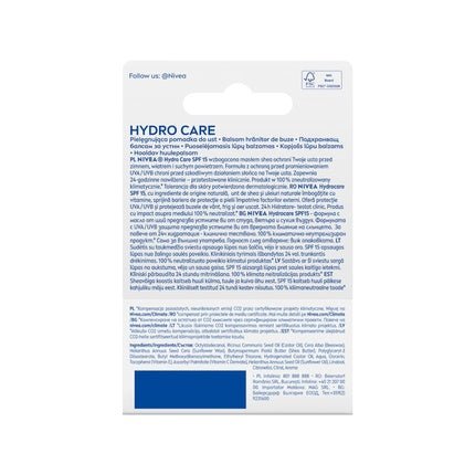 NIVEA Nourishing Lipstick Hydro Care 4.8g - Maison des fragrances