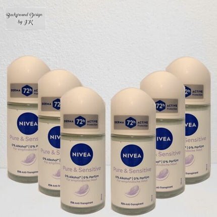 Nivea Pure & Sensitive Anti - Transpirant Roll - On Déodorant (Déo) Mixte 50ml - Maison des fragrances