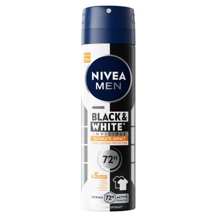 Nivea 's Deodorant Black & White Ultimate Impact Déodorant (Déo) Homme - Maison des fragrances