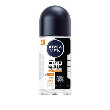 Nivea 's Deodorant Roller Black & White Ultimate Impact Déodorant (Déo) Homme - Maison des fragrances