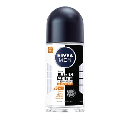Nivea 's Deodorant Roller Black & White Ultimate Impact Déodorant (Déo) Homme - Maison des fragrances