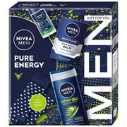 Nivea Set Pure Energy Antiperspirant Roll-On 50ml, Shower Gel 250ml, After Shave Balm 100ml, Socks - Maison des fragrances