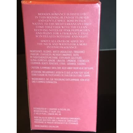Crabtree & Evelyn Rosewater & Pink Peppercorn Hydrating . - Sealed Eau de Toilette (EDT) Mixte 100ml