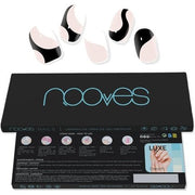 NOOVES NAILS Premium Pre - cure Gel Nail Foils White Cow Art Design Semi - hardened Gel Nail Strips Semi - permanent Gel Stickers - Maison des fragrances