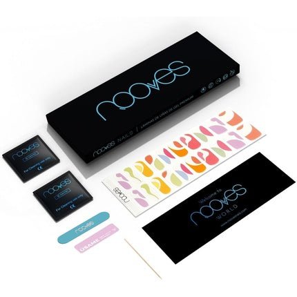 NOOVES NAILS Premium Precured Gel Nail Foils Paradise Art Design Semi - Hardened Gel Nail Strips Semi - Permanent Gel Stickers - Maison des fragrances
