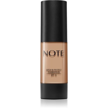 Note Cosmetique Detox and Protect Foundation - 120 Soft Sand, Matte Finish, 35 ml - Maison des fragrances