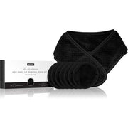 Notino Spa Collection Spa Headband and Make - up Removal Pads Set - Black, 7 pieces - Maison des fragrances