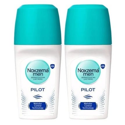 Noxzema Noxzema Men Promo Pilot Men's Roll-On Deodorant, 2x50ml 1+1 Gift - Maison des fragrances