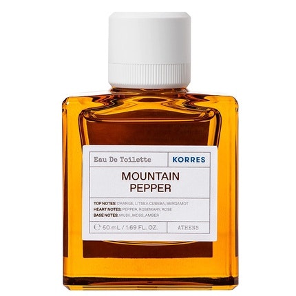 Korres Mountain Pepper Eau De Toilette Pour Homme Dermatologically Tested Vegan 50ml Korres