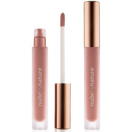Nude by Nature Satin Liquid Lipstick Satin Matte Finish Highly Pigmented - Maison des fragrances