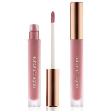Nude by Nature Satin Liquid Lipstick Satin Matte Finish Highly Pigmented - Maison des fragrances