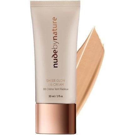 Nude by Nature Sheer Glow All - in - One BB Cream Moisturizing with SPF 8 03 Nude Beige - Maison des fragrances