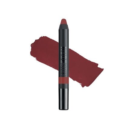 Nudestix Magnetic Matte Lip Color Lipstick Lip Liner Lip Stain 3 - in - 1 Multi Use Makeup Pencil Long Lasting Pigment Kiss Proof Smudge Proof Waterproof Bold Nude Looks Vino - Maison des fragrances
