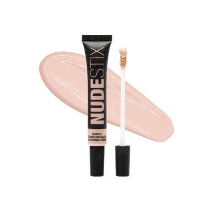 Nudestix NudeFix Cream Concealer Lightweight Liquid Natural Finish Makeup Hydrating Brightening Under Eye Dark Circle Corrector Reduces Redness and Blemishes Shade Nude 2 0.34 fl oz 10 ml - Maison des fragrances