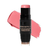 Nudestix Nudies Matte Lux Cream Blush 3 - in - 1 All Over Face Colour For Cheeks Eyes and Lips with Blending Blush Rosy Posy 1 Count - Maison des fragrances