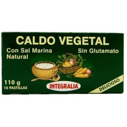 Nutricosmetics - Integralia Caldo Vegetal Eco Con Sal Marina 6 Cubitos X 11g - Maison des fragrances