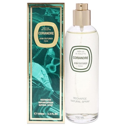 Jean Couturier Coriandre pour femme  3.3 oz, 1oz équivaut à 30ml Refillable Eau de Toilette Spray 100ml Jean Couturier