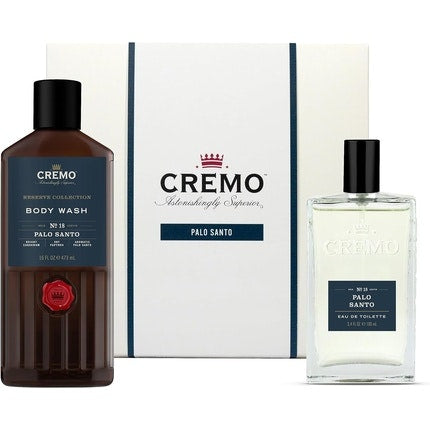 Cremo Palo Santo Coffret Pour Homme Eau de Toilette 100ml Body Wash 473ml Woody Fragrance Cremo