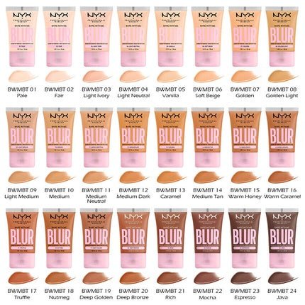 NYX Bare With Me Blur Tint Foundation 3 Light Ivory 30ml - Maison des fragrances